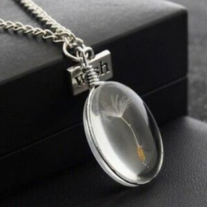 Gift Ready 🎁 New 🌻 Make A Wish Dandelion Silver Necklace